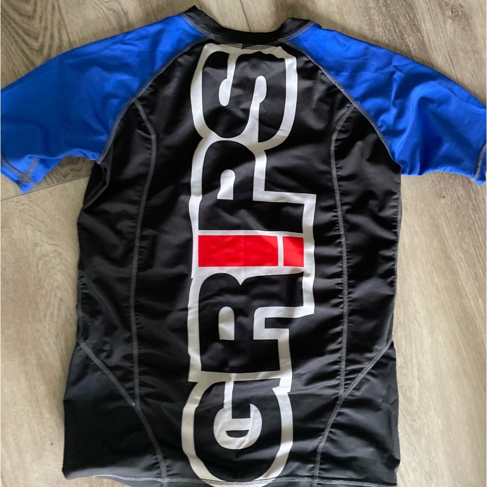 Grips Blue Belt Rash Guard BJJ Small